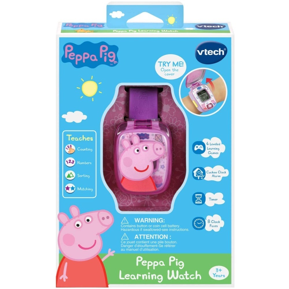現貨★全新 VTech 佩佩豬 兒童手錶 英文學習手錶 Peppa 四種學習遊戲 新年禮物 生日禮物-細節圖11