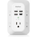 【竭力萊姆】現貨 美國原裝 Addtam USB-C 壁式充電器 夜燈 3A 5插座 4USB 電湧保護 延長線-規格圖10