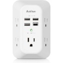 【竭力萊姆】現貨 美國原裝 Addtam USB-C 壁式充電器 夜燈 3A 5插座 4USB 電湧保護 延長線-規格圖10