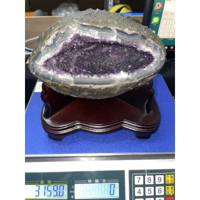 尚源水晶-烏拉圭🇺🇾紫晶洞 2.8KG 含運 蟾蜍嘴 開口笑
