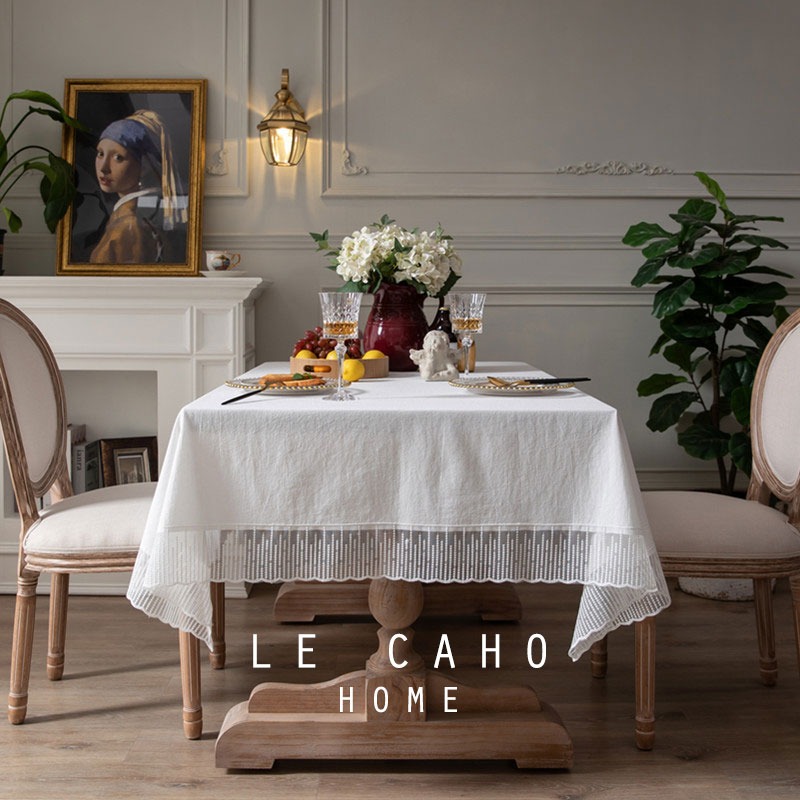 樂巢♡法式桌巾 桌布 棉質方形桌巾 長形桌巾 餐桌桌巾桌布 拍照背景布-細節圖2