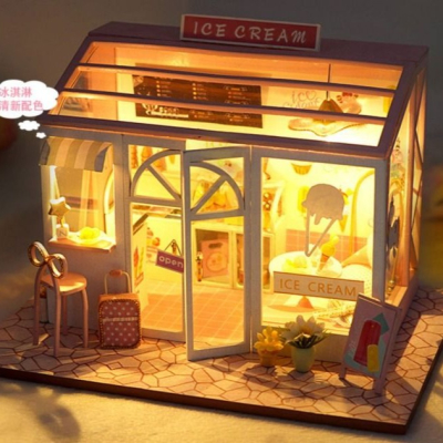 冰雪甜甜 袖珍屋 DIY小屋 手工小屋