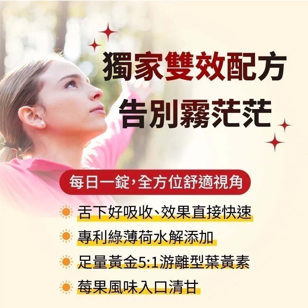視飛能EX 舌下口含錠 增量版 150錠/盒⚜太田森一 日本獨家授權 金盞花萃取 葉黃素 山桑子萃取 水解綠薄荷 番紅花-細節圖2