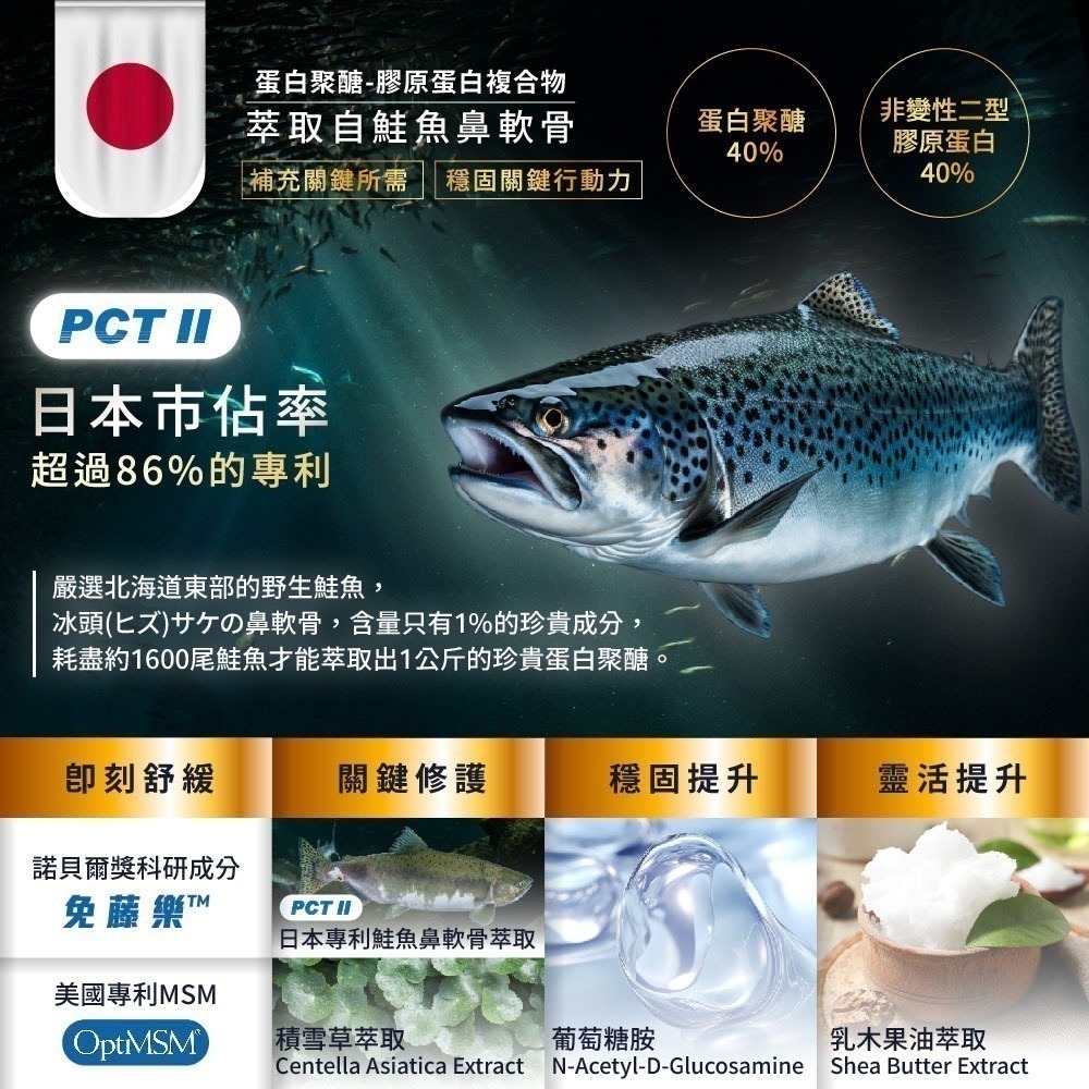 關鍵靈活舒緩霜 50ml⚜NEW LIFE 專利PCTⅡ 鮭魚鼻軟骨 免藤樂™ 美國專利OptiMSM 積雪草 乳木果油-細節圖4