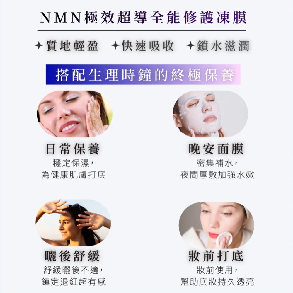 極效超導重塑修護膜 50g⚜️La Nox 雪肌肽 積雪草 NMN專利成分 高端科技原料 緊緻拉提 快速吸收 鎖水滋潤-細節圖4