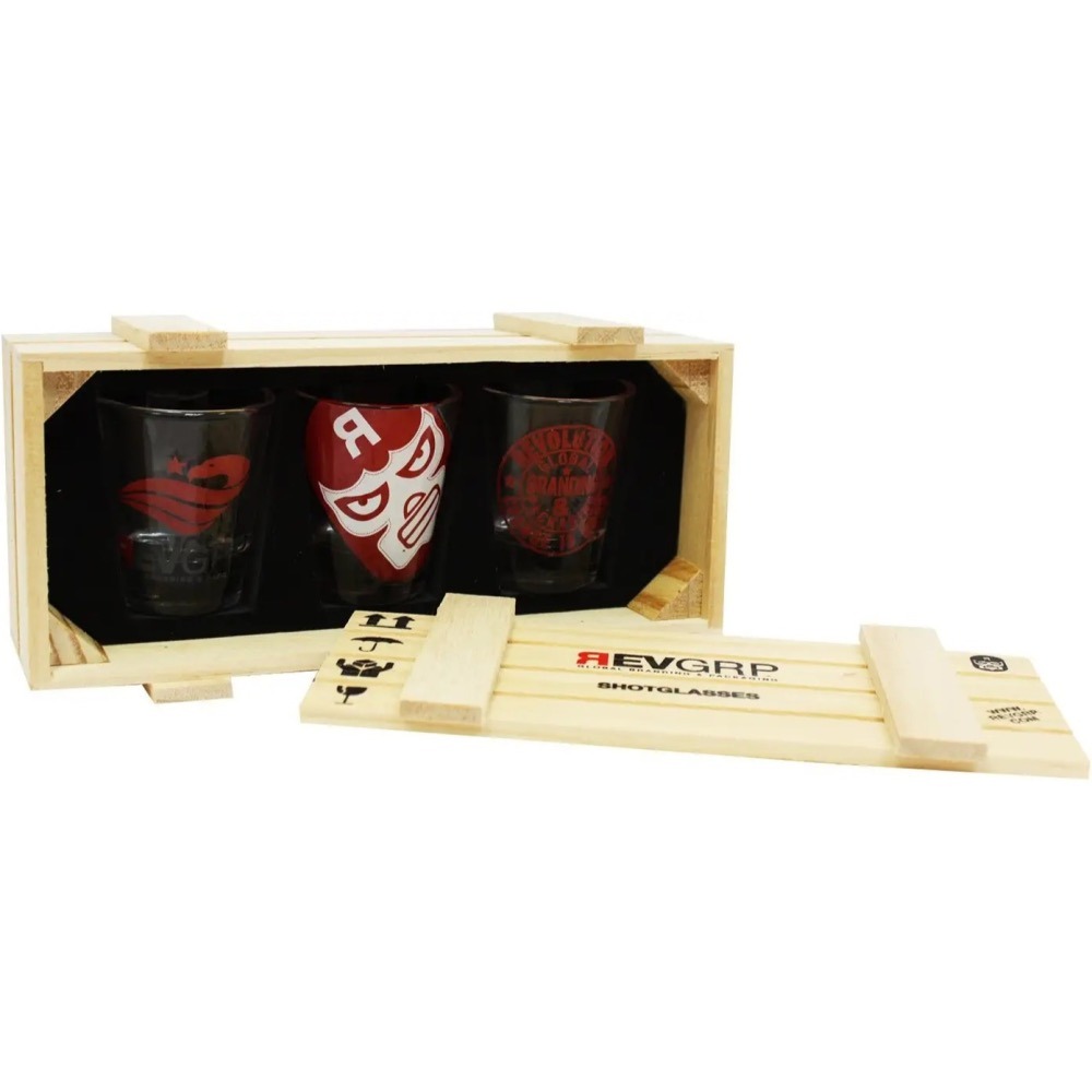 標誌小酒杯 三件套⚜️The Revolution REVGRP Luchador“三重威脅”shot glasses-細節圖4