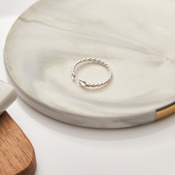 冰印尾戒⚜️正韓直送 925純銀 戒指 韓國東大門限量 可調式戒指 可微調-細節圖3