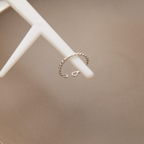 冰印尾戒⚜️正韓直送 925純銀 戒指 韓國東大門限量 可調式戒指 可微調-細節圖4