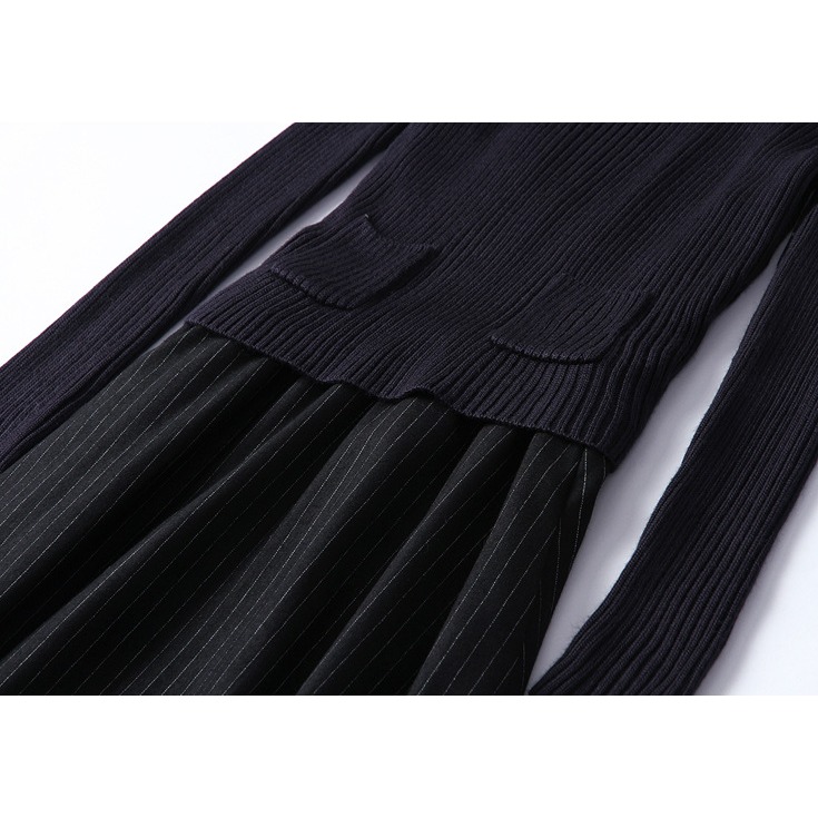 針織短版羊毛衣條紋長裙無袖洋裝❁歐美精品專櫃代購⚜️㊕㊝原創平價-細節圖6