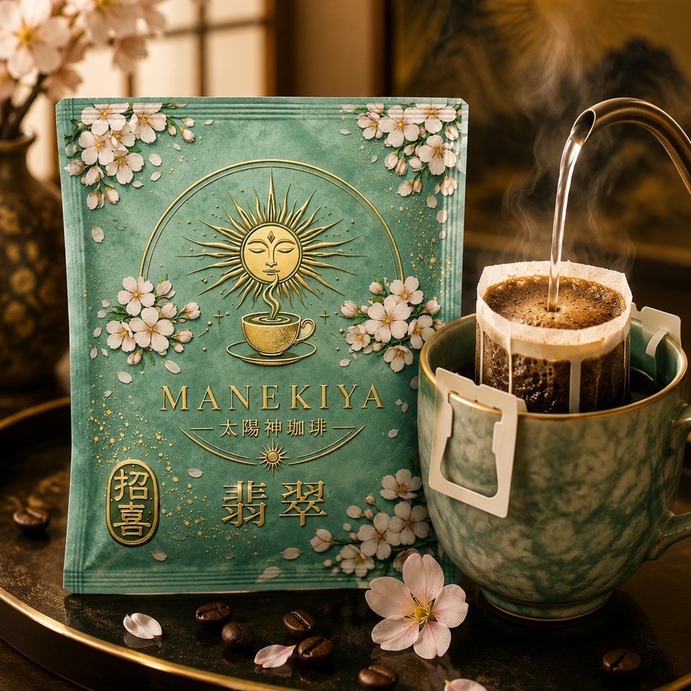 【招喜屋MANEKIYA】太陽神．翡翠(多層次焙煎日式慢烘咖啡/精品豆/中偏淺焙/濾掛咖啡)-規格圖2