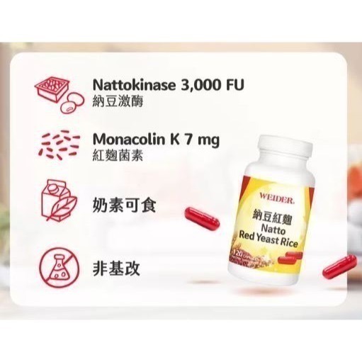 0412-威德 納豆紅麴 120粒 (揪樂聚-好市多代購) 994805-細節圖3