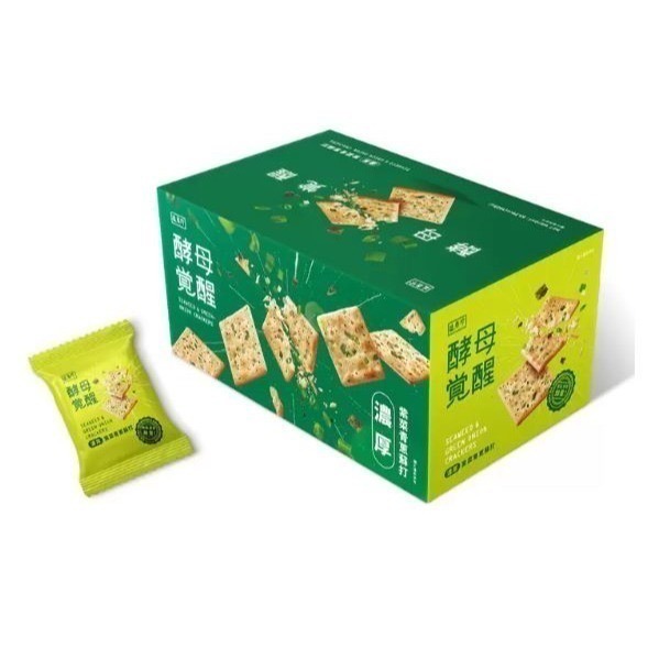 sss-盛香珍 酵母覺醒 濃厚紫菜青蔥蘇打餅 1525公克 (揪樂聚-好市多代購)-細節圖2