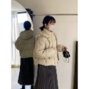 白鴨絨羽絨連帽外套 短版加厚麵包外套-規格圖11