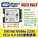 台灣現貨WD SN740 1TB 2TB 2230 SSD 全新固態硬碟 Steam deck ROG Ally-規格圖4