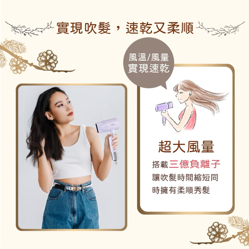 ISITO 高效速乾負離子吹風機-細節圖4