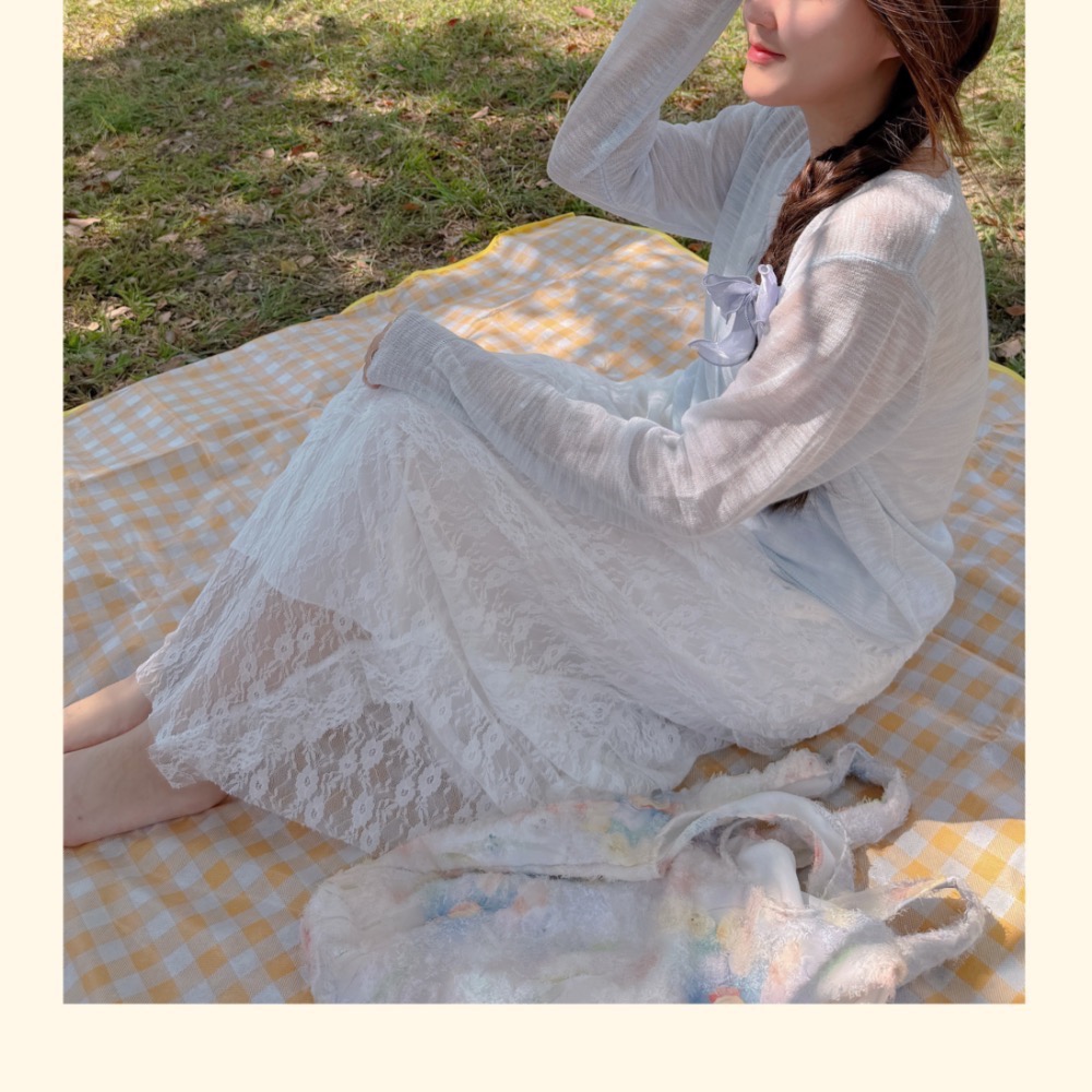 包套優惠：罩衫+蕾絲裙