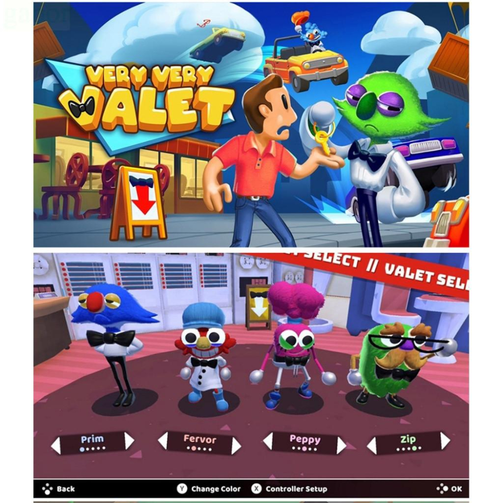 【八米蔚藍】任天堂 NS Switch 胡鬧泊車 中文版-細節圖2