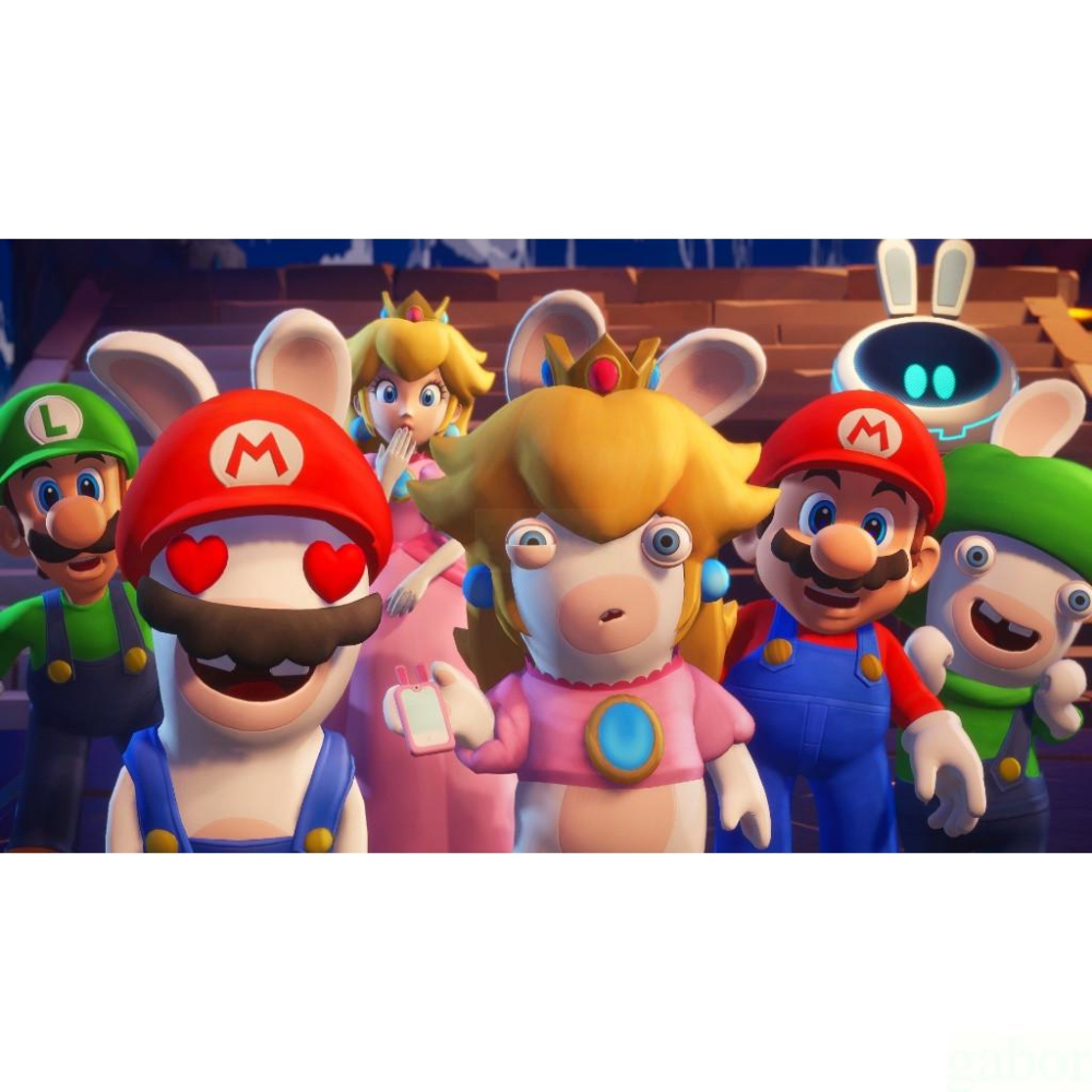 【八米蔚藍】NS Switch 瑪利歐+瘋狂兔子 希望之星 宇宙版 黃金版 中文版-細節圖2