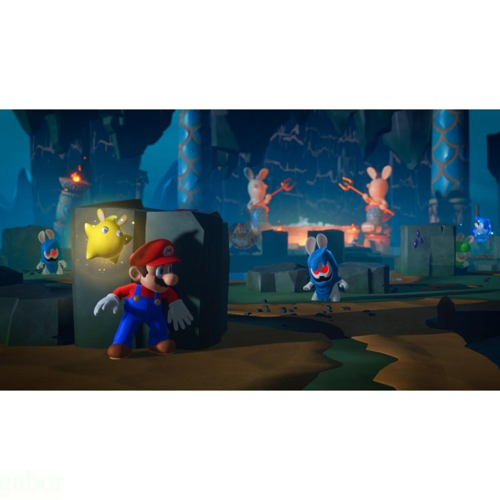 【八米蔚藍】NS Switch 瑪利歐+瘋狂兔子 希望之星 宇宙版 黃金版 中文版-細節圖8
