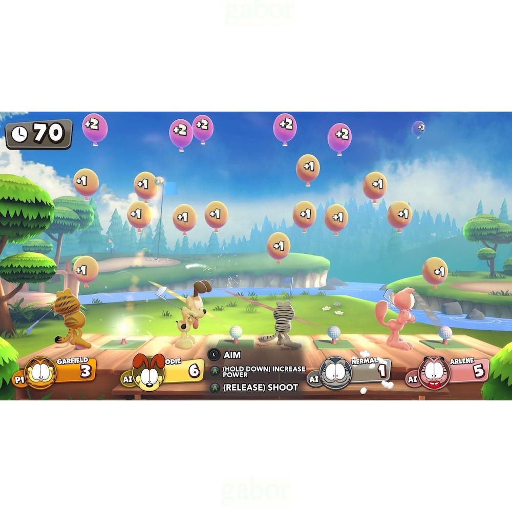 【八米蔚藍】NS Switch 加菲貓千層麵派對 中文版-細節圖5