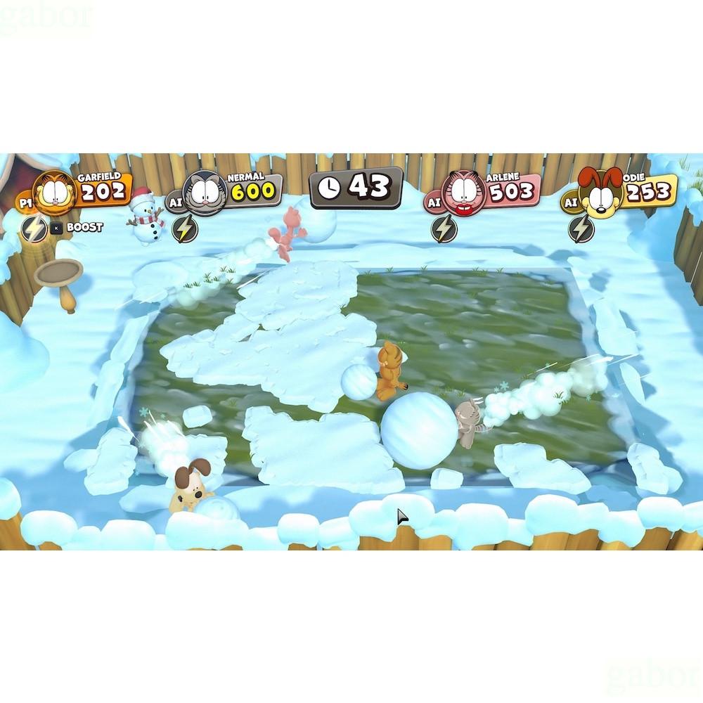 【八米蔚藍】NS Switch 加菲貓千層麵派對 中文版-細節圖8