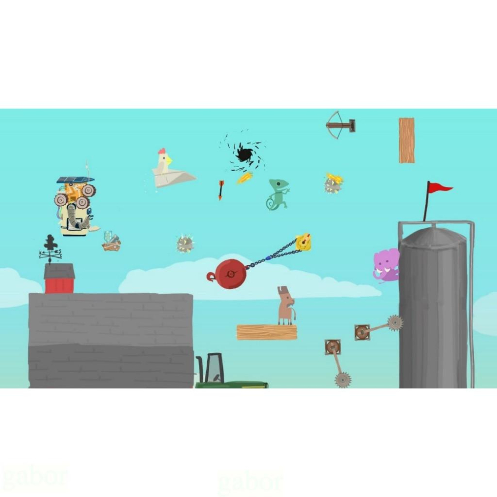 【八米蔚藍】任天堂 NS Switch 超級雞馬 鄰居版 CHICKEN HORSE 中文版-細節圖4