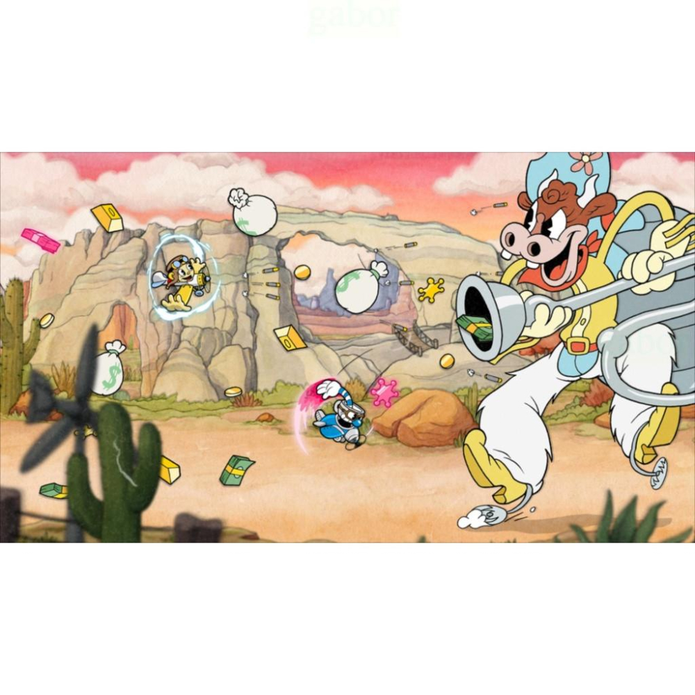 【八米蔚藍】NS Switch 茶杯頭 Cuphead 簡體中文版-細節圖4