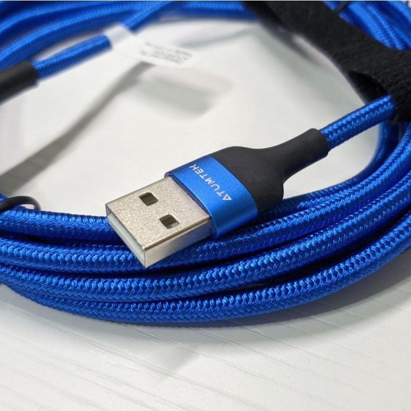 Atumtek MFI 原廠認證 編織線 Lightning 傳輸線 充電線 快充線 3M 300CM 3米-細節圖5