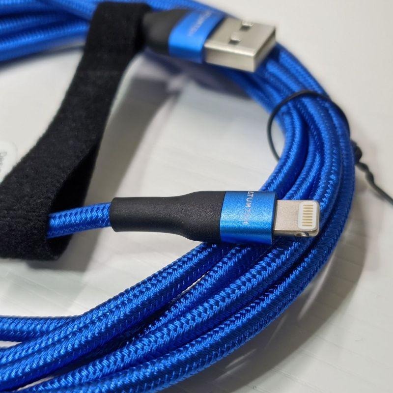 Atumtek MFI 原廠認證 編織線 Lightning 傳輸線 充電線 快充線 3M 300CM 3米-細節圖6