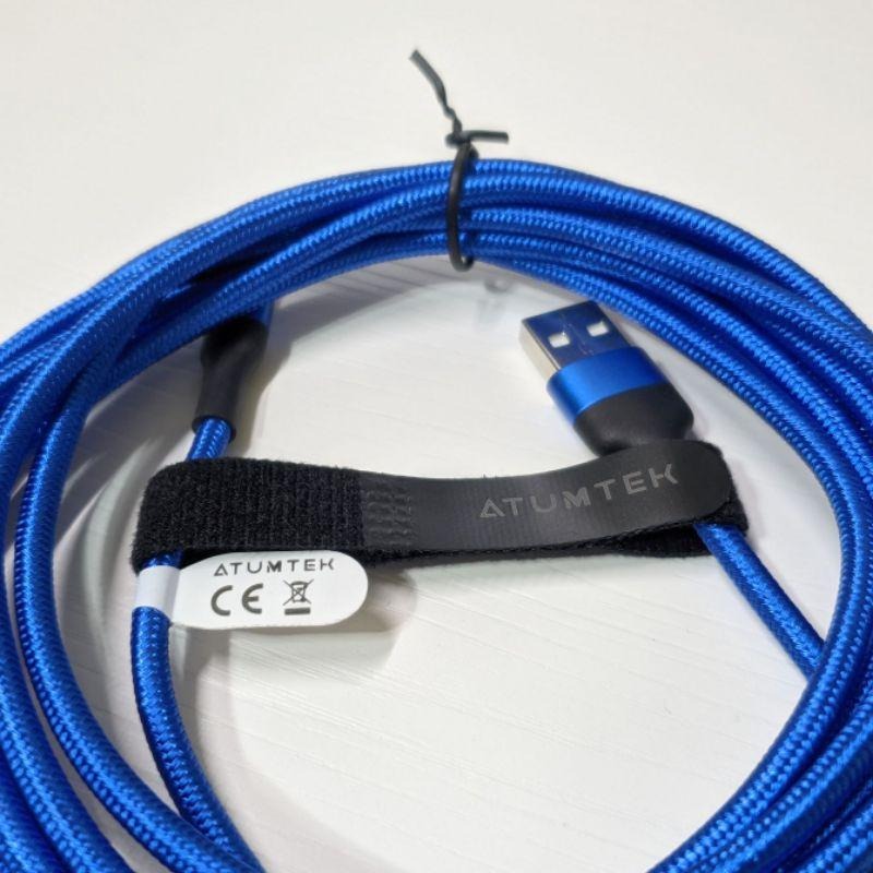 Atumtek MFI 原廠認證 編織線 Lightning 傳輸線 充電線 快充線 3M 300CM 3米-細節圖8