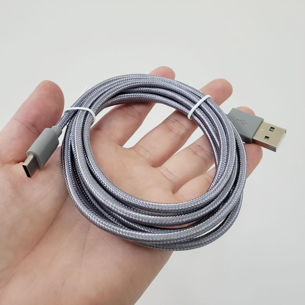 【買5送1】Type-c 200CM 編織線 傳輸線 充電線 快充線 USB-A USB-C QC3.0 2米-細節圖2