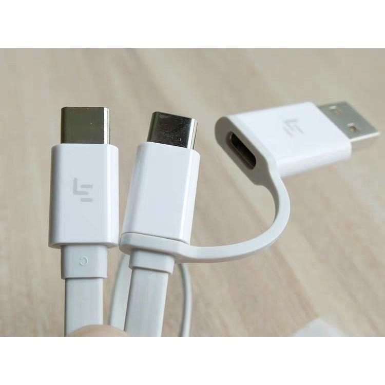 樂視 USB-A to USB-C to USB-C 短線 快充線 傳輸線 充電線 C to C Type--細節圖2