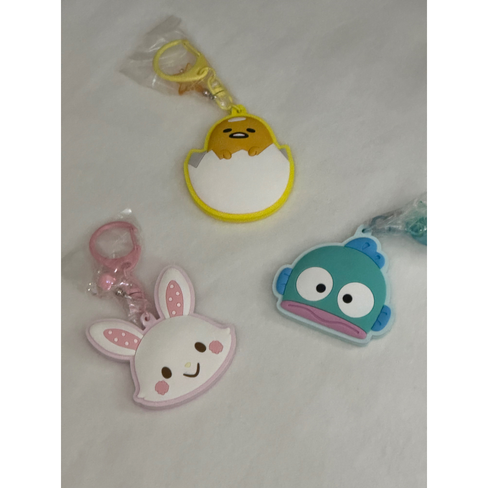 三麗鷗 角色大賞 矽膠大頭鏡子吊飾 漢頓 許願兔 蛋黃哥 🖍️🚋-細節圖4