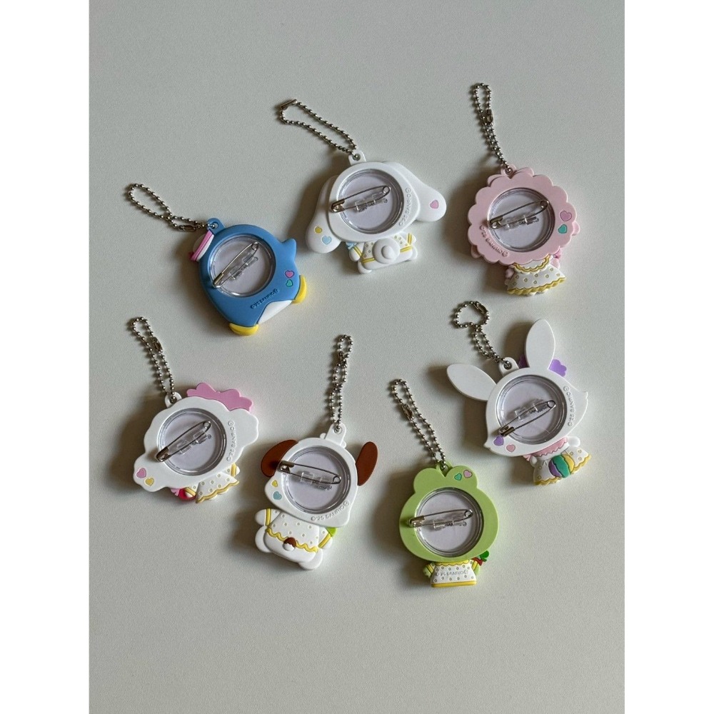 三麗鷗 草莓新聞50週年徽章吊飾盲盒-細節圖2