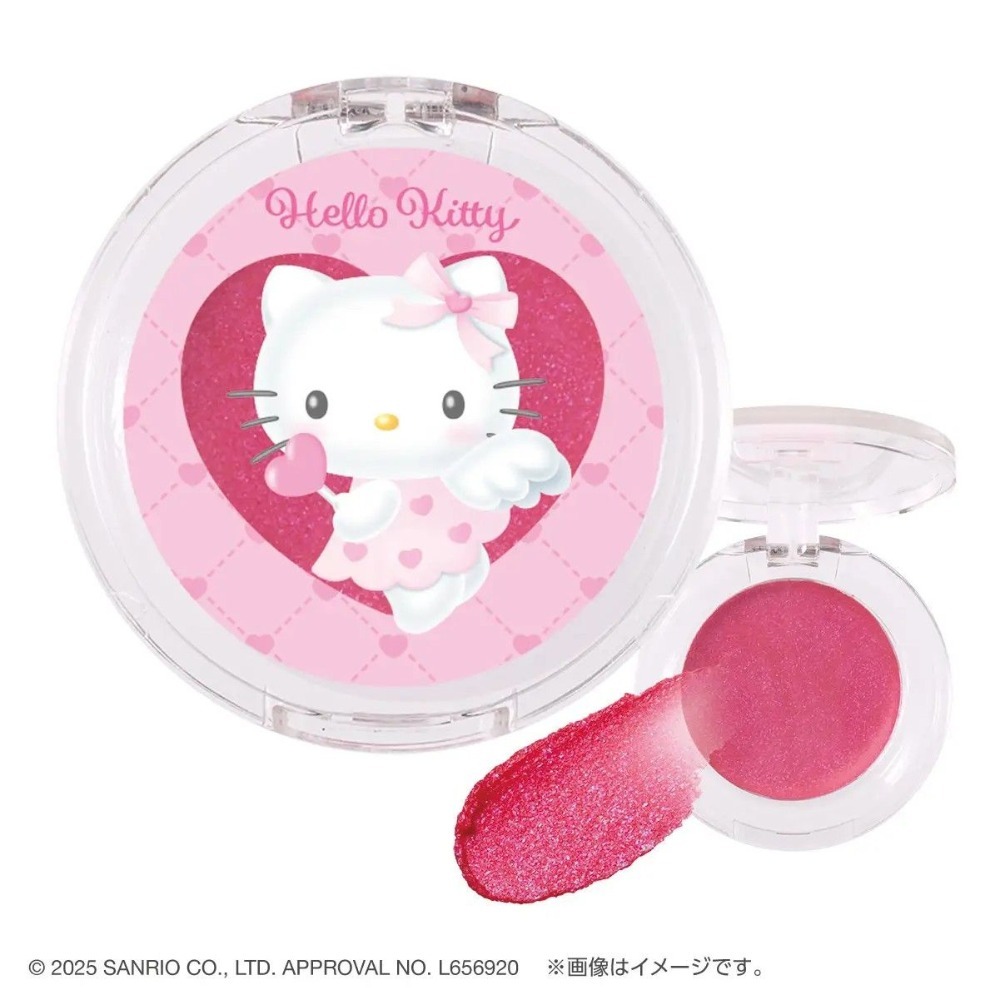 三麗鷗 夢天使 Pon de couleur 眼唇兩用彩妝盤 扭蛋 轉蛋-細節圖2