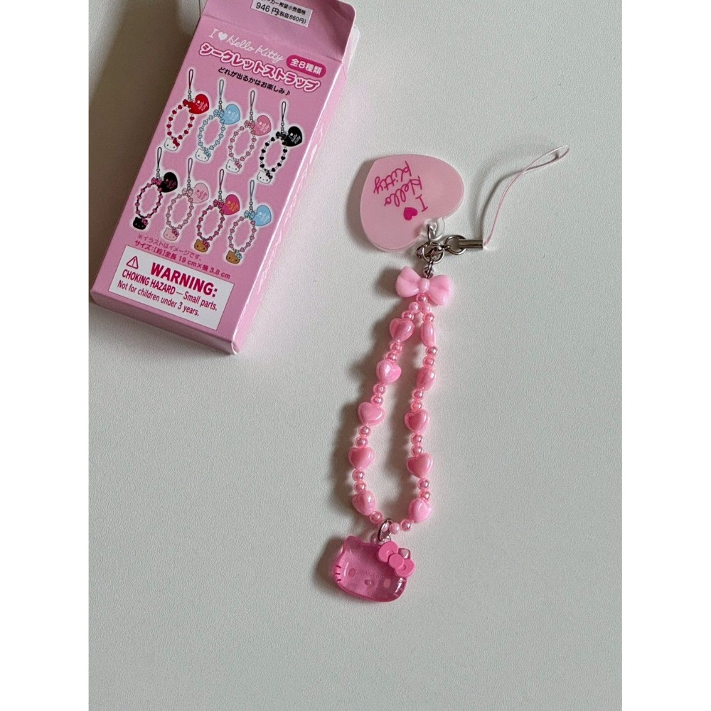 三麗鷗 I love hello kitty 珠珠手機鍊吊飾-細節圖2