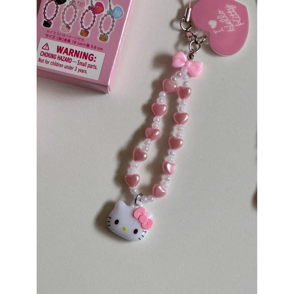 三麗鷗 I love hello kitty 珠珠手機鍊吊飾-細節圖3