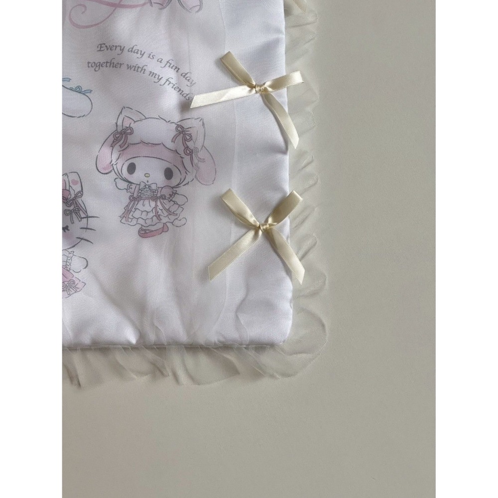 白貓芭蕾 蕾絲手提袋/束口袋-細節圖3