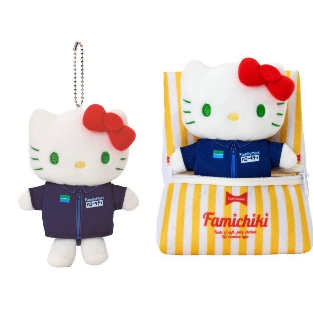 三麗鷗 日本全家聯名限定 炸雞吊飾娃娃 凱蒂 美樂蒂 布丁狗 帕恰狗 📒🥧-規格圖2