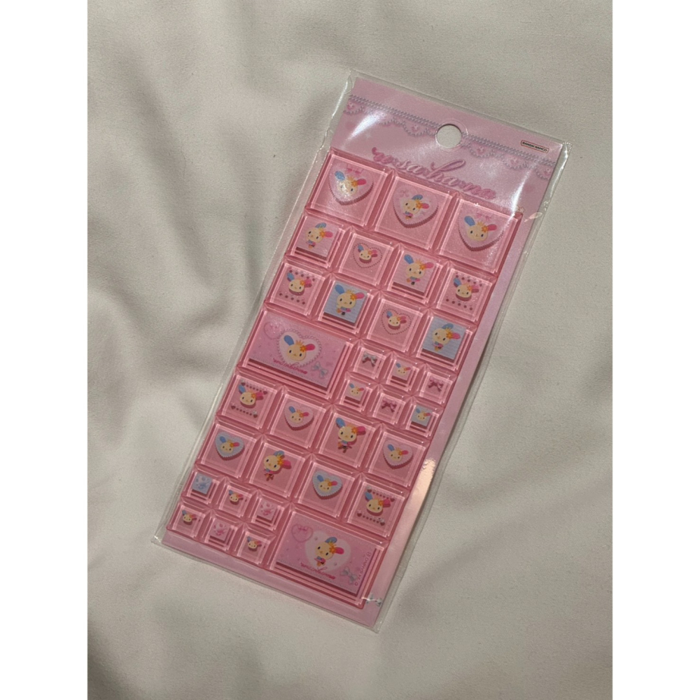 三麗鷗 花小兔 寶石貼紙／方塊貼紙 造型貼紙-細節圖3