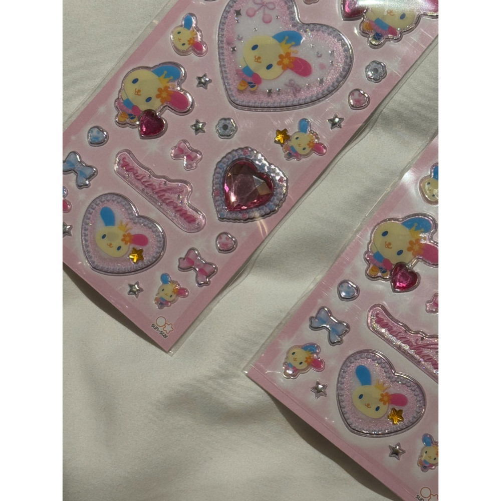 三麗鷗 花小兔 寶石貼紙／方塊貼紙 造型貼紙-細節圖4