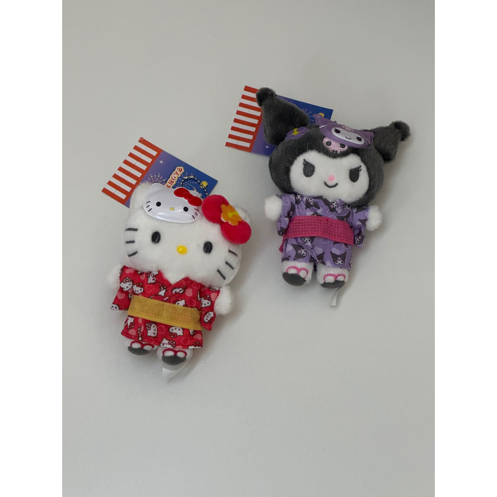 三麗鷗 夏日浴衣系列吊飾娃娃 凱蒂 酷洛米 🥌🎆-細節圖2