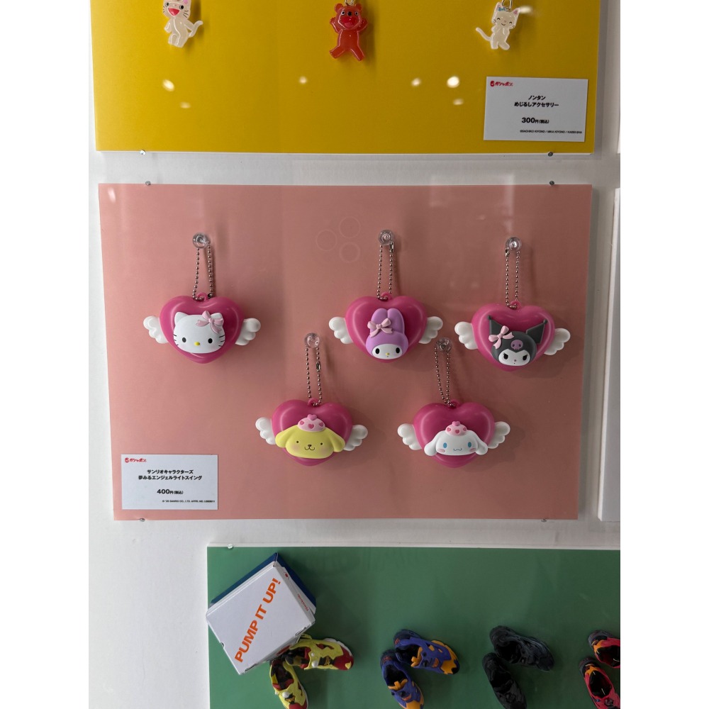 三麗鷗 新品 扭蛋 發光愛心吊飾 凱蒂 美樂蒂 布丁狗 酷洛米 💗🚃-細節圖2