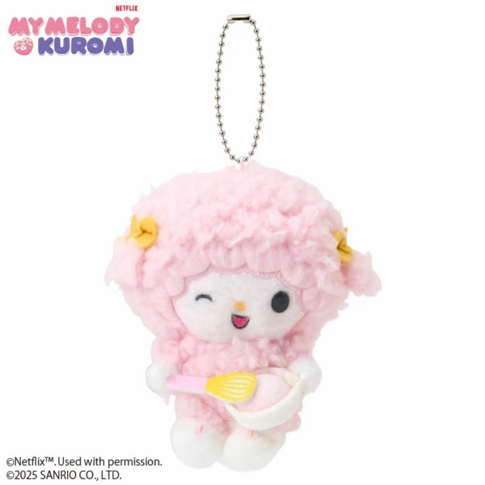 三麗鷗 Netflix動畫系列吊飾娃娃 美樂蒂 酷洛米 彼安諾 ⏲️🧃-規格圖1