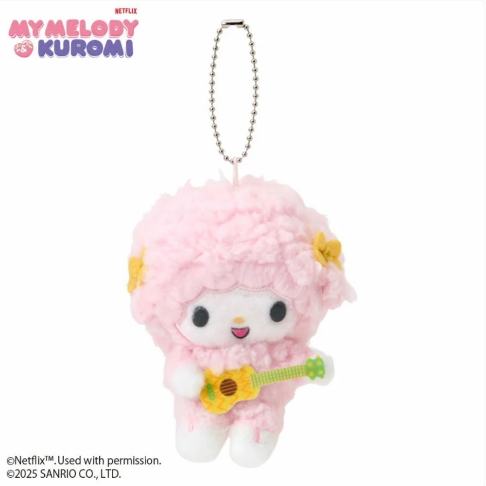 三麗鷗 Netflix動畫系列吊飾娃娃 美樂蒂 酷洛米 彼安諾 ⏲️🧃-規格圖1