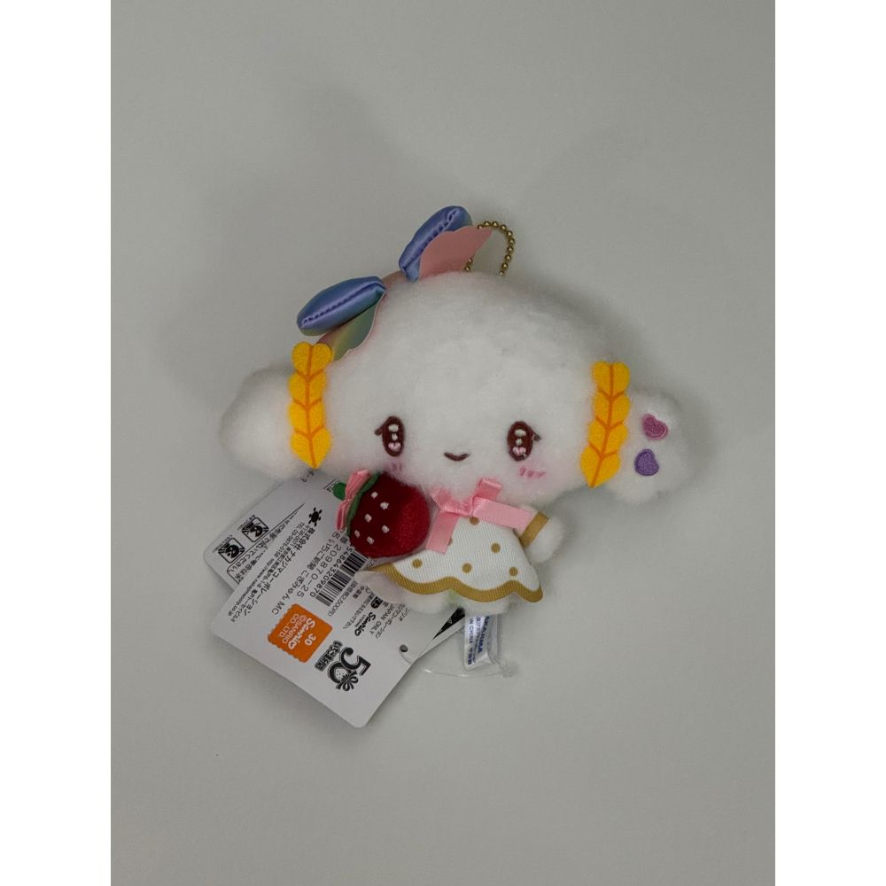 三麗鷗 NAKAJIMA 草莓新聞系列吊飾娃娃 小麥粉精靈 📯🧝🏼‍♀️-細節圖2