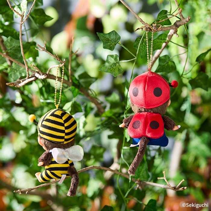 Monchhichi 夢奇奇 昆蟲系列吊飾娃娃 蜜蜂 🍀🥠-細節圖2