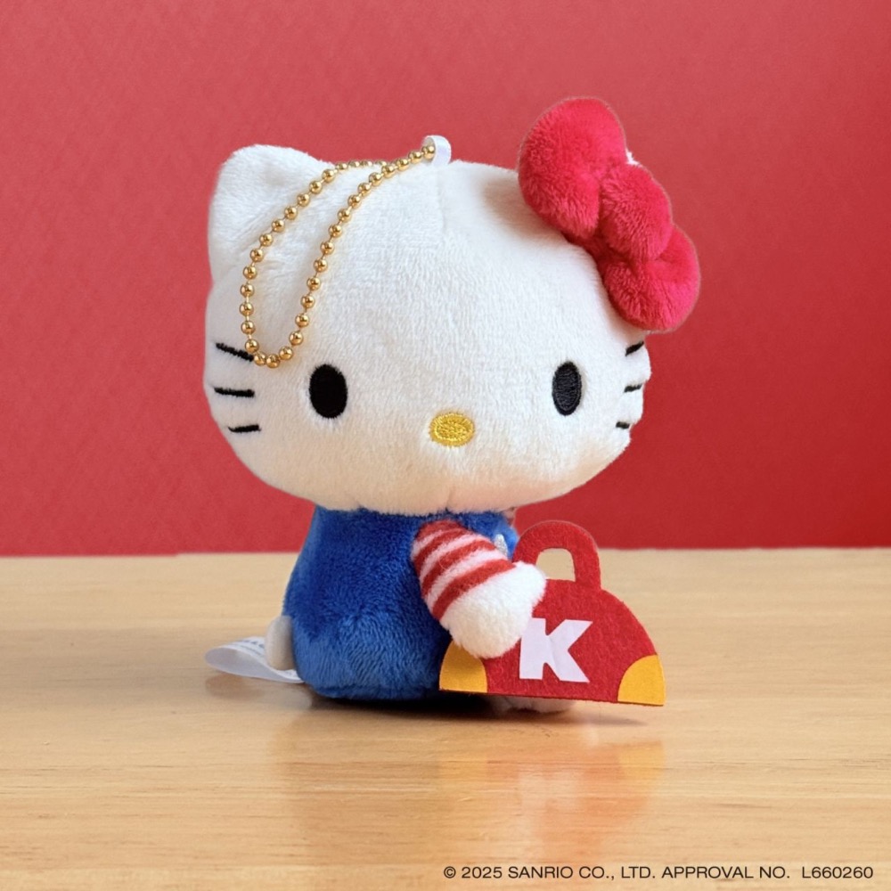 NAKAJIMA 三麗鷗 Hello Kitty經典系列 吊飾娃娃 🩵🍎-規格圖1