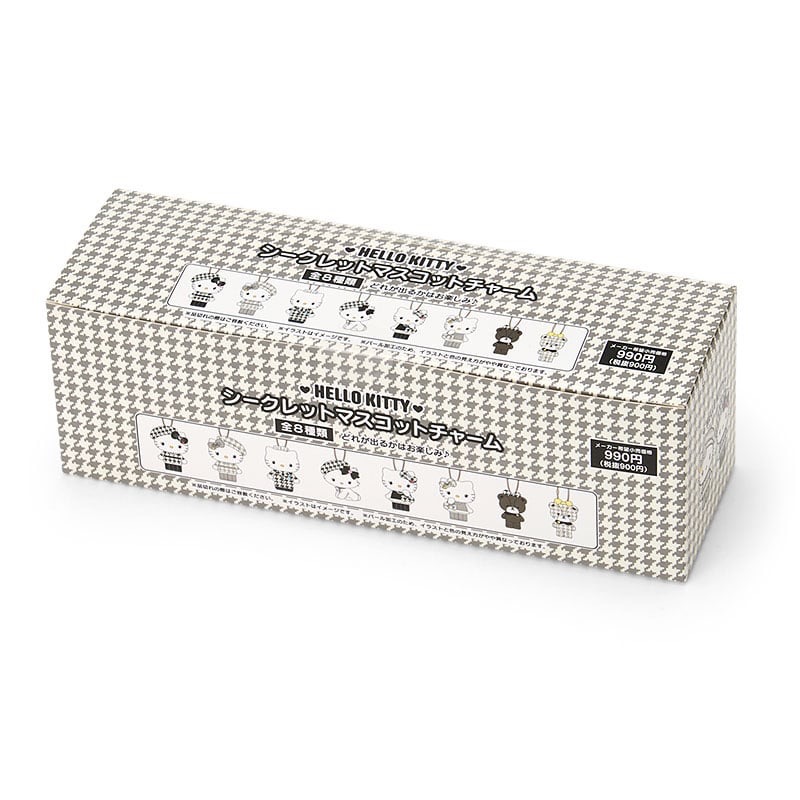 三麗鷗 Hello Kitty 千鳥格生日系列 盲盒公仔吊飾一中盒8入 凱蒂 ☝🏾🧚🏿‍♀️-細節圖2