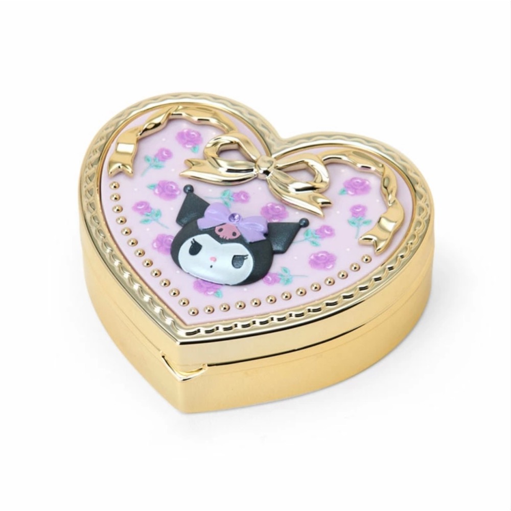 三麗鷗 玫瑰愛心收納盒附鏡 酷洛米 🚙⛓️‍💥-細節圖3